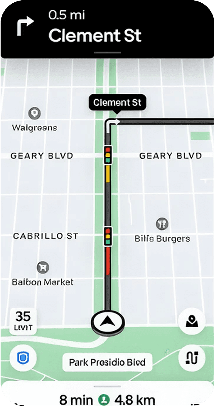 Taxi App Track Driver Screen